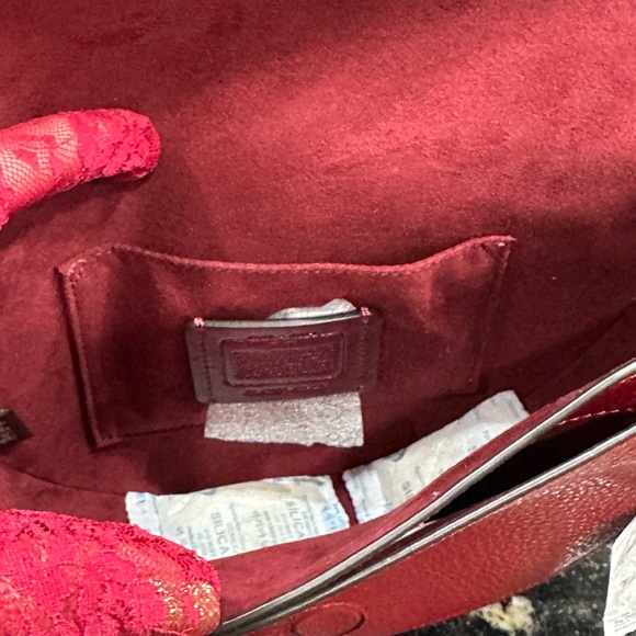 Coach Red and White Crossbody Bag - Picture 5 of 10